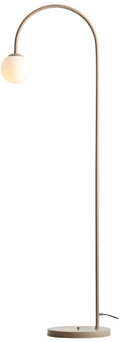 Lampa podłogowa Aldex Stojąca lampa podłogowa do salonu UNA 1116A17 Aldex kulista beżowy