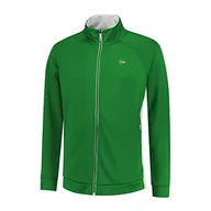 Kurtki męskie - Dunlop Sports Męska kurtka klubowa z dzianiny, koszulka tenisowa, zielony/biały, L - miniaturka - grafika 1