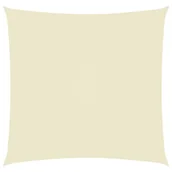 Parasole ogrodowe - vidaXL Żagiel ogrodowy, tkanina Oxford, kwadrat, 2,5x2,5 m, kremowy vidaXL - miniaturka - grafika 1