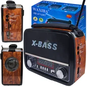 Radioodtwarzacze - Radio Kuchenne Przenośne Sieciowe Na Baterie Fm/Am/Sw Usb Aux Sd Mp3 Czarne - miniaturka - grafika 1