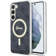 Etui i futerały do telefonów - Guess GUHMS23MH4STK S23+ S916 czarny/black hardcase 4G MagSage - miniaturka - grafika 1