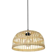 Lampy sufitowe - Bali lampa wisząca 1xE27 czarna/bambus 7394CW - miniaturka - grafika 1
