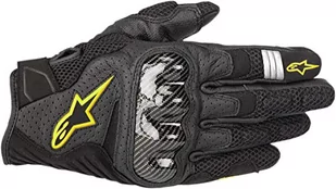 Alpinestars Rękawiczki motocyklowe Smx-1 Air V2 Gloves Black Yellow Fluo, czarne/żółte, XL - Badminton - miniaturka - grafika 1