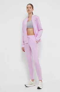 adidas dres damski kolor różowy - Dresy damskie - miniaturka - grafika 1