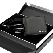 Paski - Pierre Cardin zestaw na prezent pasek i portfel męski skóra naturalna - miniaturka - grafika 1