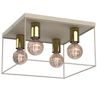 Lampy sufitowe - Kwadratowa lampa sufitowa do sypialni LX 4340 z serii HOMEN - miniaturka - grafika 1