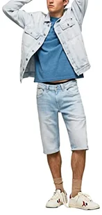 Pepe Jeans Męskie szorty gotówki, Niebieski (Denim-pe6), 31W - Spodenki damskie - miniaturka - grafika 1
