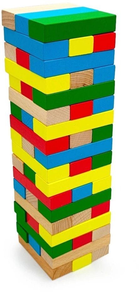 Klocki drewniane wieża WABI Tower - 54 el. EDUKAMP