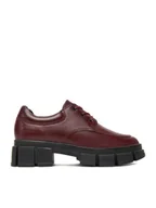 Buty dla dziewczynek - Badura Półbuty EO-CI12-9092-09 Bordowy - miniaturka - grafika 1