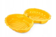 Place zabaw - XXL MEGA DUŻA PIASKOWNICA PLASTIKOWA BASEN 2W1 MUSZELKA PREMIUM + zabawka - miniaturka - grafika 1