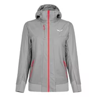 Koszulki i topy damskie - Salewa Damskie kurtki Pedroc Hyb Twr W Hood JKT, Alloy/6080, 36, stop metali/6080, 36 - miniaturka - grafika 1