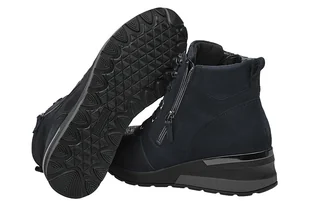 Trzewiki Botki WALDLÄUFER 939H81 300 194-Notte H H-Clara-Soft Granatowe - Botki damskie - miniaturka - grafika 3