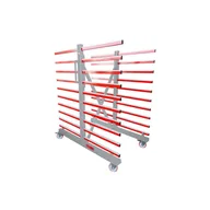 Szafy i regały magazynowe - Dwustronny Rozciągany Wózek Lakierniczy Regał Holzmann Taw70Duo - miniaturka - grafika 1