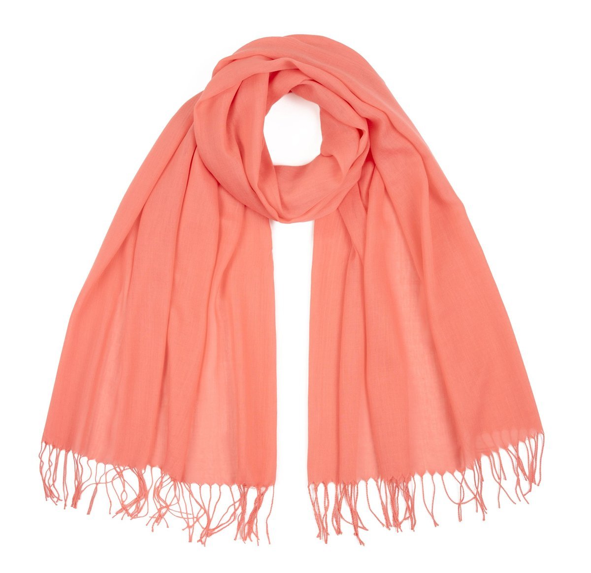 Szalik Damski Miękki Z Frędzlami Klasyczny Cienki Elegancki Wiosenny Jesień