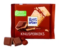 Czekolada - Ritter Sport, czekolada mleczna, krem i herbatniki, 100g - miniaturka - grafika 1