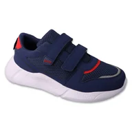 Buty dla dziewczynek - Befado obuwie dziecięce navy/red 452Y006 niebieskie - miniaturka - grafika 1
