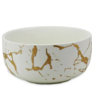 Lumarko Czarka Do Herbaty Matcha Biało - Złota 320 ML - Filiżanki - miniaturka - grafika 1