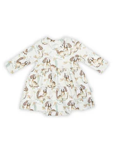 Niemowlęce sukienko-body z długim rękawem sarenka kremowe Nicol,r.62 - Body dla niemowląt Niemowlęce sukienko-body z długim rękawem sarenka kremowe Nicol,r.62 - Body dla niemowląt - miniaturka - grafika 1