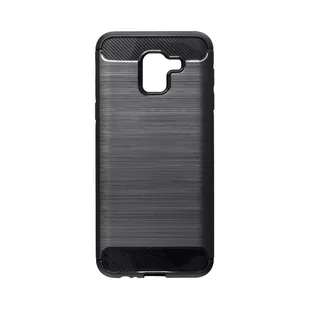 TPU CARBON Etui PANCERNE CARBON Samsung Galaxy J6 2018 + 9H 5901737899576 - Etui i futerały do telefonów - miniaturka - grafika 1