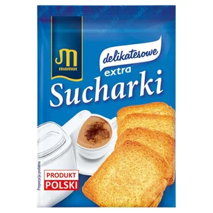 Mamut Sucharki extra delikatesowe 41 g (4 sztuki) - Pieczywo chrupkie - miniaturka - grafika 1