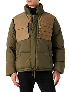 G-STAR RAW Męska kurtka puchowa Attac Utility Pm, Zielony (cieniowany oliwkowy D199-B230), L - Kurtki męskie - miniaturka - grafika 1