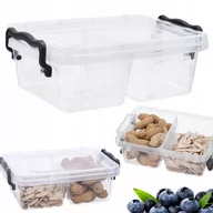 Pojemniki kuchenne - Organizer pojemnik plastikowy dzielony pudełko box - miniaturka - grafika 1
