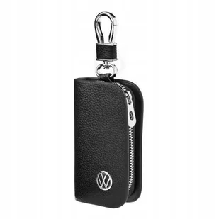 SKÓRZANE ETUI na klucze VOLKSWAGEN VW KLUCZYK samochodowy ELEGANCKI brelok - Etui na klucze - miniaturka - grafika 1