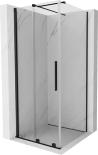 Mexen Velar kabina prysznicowa rozsuwana 120x120 cm, transparent, czarna - 871-120-120-01-70 - Kabiny prysznicowe - miniaturka - grafika 1