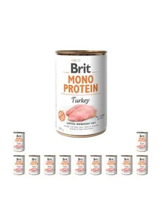 Brit Mono protein turkey 400 g - Mokra karma dla psów - miniaturka - grafika 1