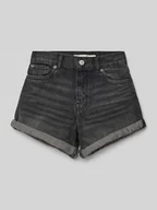 Spodnie i spodenki dla dziewczynek - Szorty jeansowe o kroju slim fit z 5 kieszeniami - miniaturka - grafika 1
