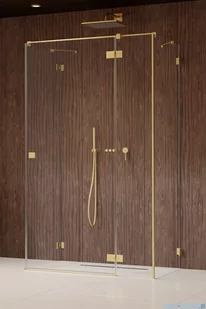 Radaway Essenza Pro Brushed Gold Kdj+S kabina 90x80x90cm prawa szczotkowane złoto 10097380-99-01R/10098090-01-01/10098090-01-01 - Kabiny prysznicowe - miniaturka - grafika 1