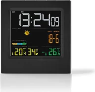 Stacje pogodowe - Stacja pogodowa Wewnątrz i na zewnątrz Zawiera bezprzewodowy czujnik pogody Prognoza pogody Wyświetlanie czasu Wyświetlacz LED Funkcja budzika - miniaturka - grafika 1