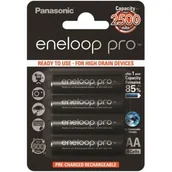 Baterie i akcesoria - Panasonic ENELOOP PRO AA 2450 mAh 500CYKLI 4SZT 154018 - miniaturka - grafika 1