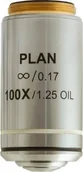 Mikroskopy i lupy - Mikroskop Levenhuk Obiektyw planarno-achromatyczny z korekcją do nieskończoności Levenhuk MED 100x - miniaturka - grafika 1
