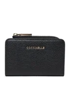 Portfele - Coccinelle Mały Portfel Damski MW5 Metallic Soft E2 MW5 17 01 01 Czarny - miniaturka - grafika 1