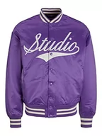 Kurtki męskie - JACK & JONES Męska kurtka bomberka Jorstudio, Deep Lavender, XXL - miniaturka - grafika 1