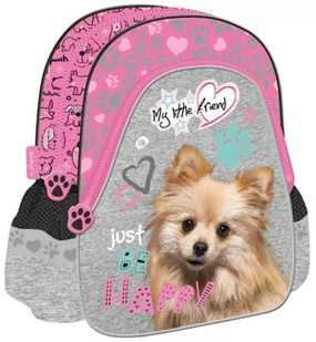 St. Majewski Plecak przedszkolny Pink Dog - My Little Friend - Plecaki szkolne i tornistry - miniaturka - grafika 1