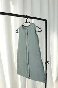 Śpiworek do spania muślinowy - boho zieleń [Rozmiar: M, Grubość: 2,5 TOG] - Śpiworki dla dzieci - miniaturka - grafika 1