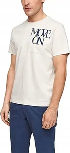 s.Oliver t-shirt męski beżowy XL/42 - Koszulki męskie - miniaturka - grafika 1