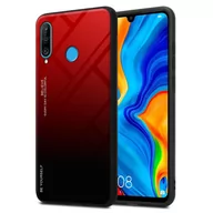 Etui i futerały do telefonów - Pokrowiec Do Huawei P30 LITE Etui w CZERWONO - CZARNY TPU Obudowa Case Cover Plecki Ochronny Cadorabo - miniaturka - grafika 1