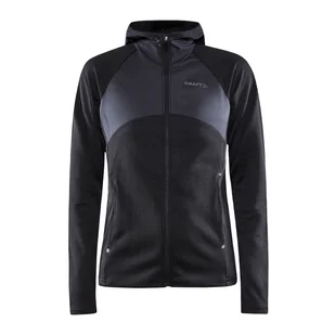 Damska Bluza CRAFT ADV ESSENCE JERSEY HOOD JACKET W 1912467-999000 – Czarny - Bluzy damskie - miniaturka - grafika 1