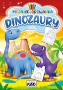 Kolorowanki, wyklejanki - Niko Kolorowanka z naklejkami Dinozaury - miniaturka - grafika 1