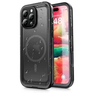 Etui i futerały do telefonów - Etui wodoodporne TECH-PROTECT ShellBox MagSafe IP68 do Apple iPhone 16 Pro Czarny - miniaturka - grafika 1