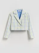 Kurtki i płaszcze dla dziewczynek - Reserved - Żakiet w kratę - wielobarwny - miniaturka - grafika 1