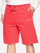 Spodenki męskie - Champion Szorty sportowe 218603 Czerwony Regular Fit - miniaturka - grafika 1