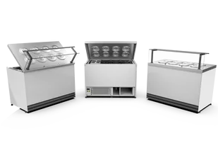 Dystrybutor do lodów CEBEA APOLLO 915mm | 6 okrągłych pojemników - Inne urządzenia gastronomiczne - miniaturka - grafika 1
