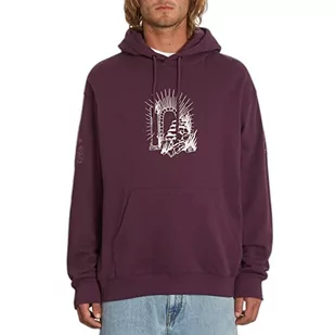 Volcom Męska bluza z kapturem FA Vaderetro Po w kolorze morwowym, M, Kolory morwy, M - Bluzy męskie - miniaturka - grafika 1