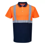 Odzież robocza - koszulka ostrzegawcza polo Granat Pomarańcz S - miniaturka - grafika 1