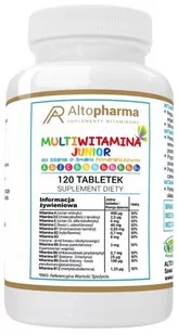 Altopharma Multiwitamina Junior 120 tabletek do ssania 1146140 - Witaminy i minerały - miniaturka - grafika 1