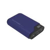 Powerbanki - RealPower PB-7500C Navy Blue 7500 mAh Czarny, Niebieski - miniaturka - grafika 1